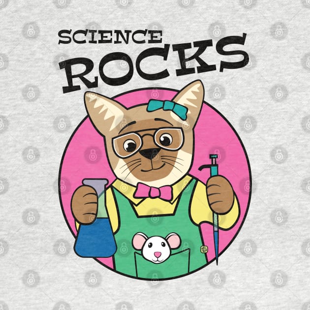 Science Rocks Siamese Cat by Sue Cervenka